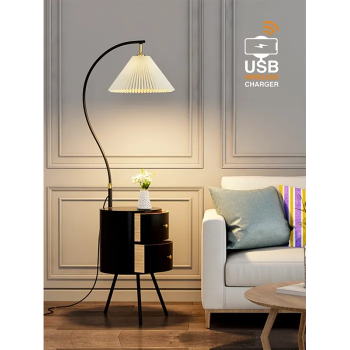 Напольная лампа с беспроводной зарядкой VER-9120B от ImperiumLoft