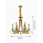 Подвесная люстра VER-95441-6 от ImperiumLoft