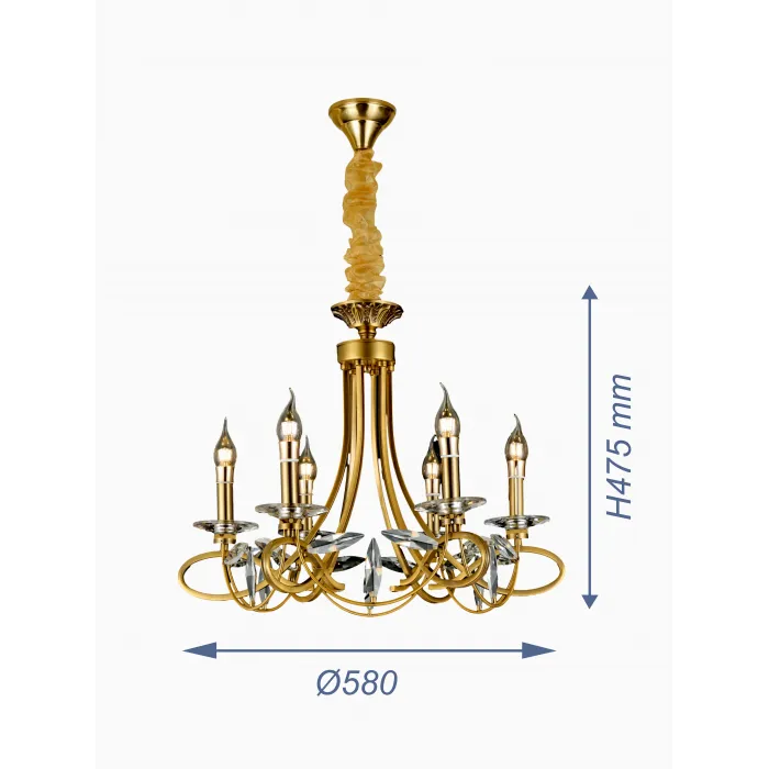Подвесная люстра VER-95441-6 от ImperiumLoft