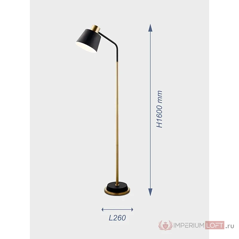 Напольный торшер VER-9905B от ImperiumLoft