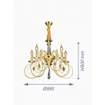 Подвесная люстра VER-GB95339-8 от ImperiumLoft
