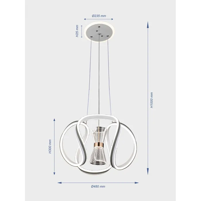 Подвесная люстра VER-3070 от ImperiumLoft