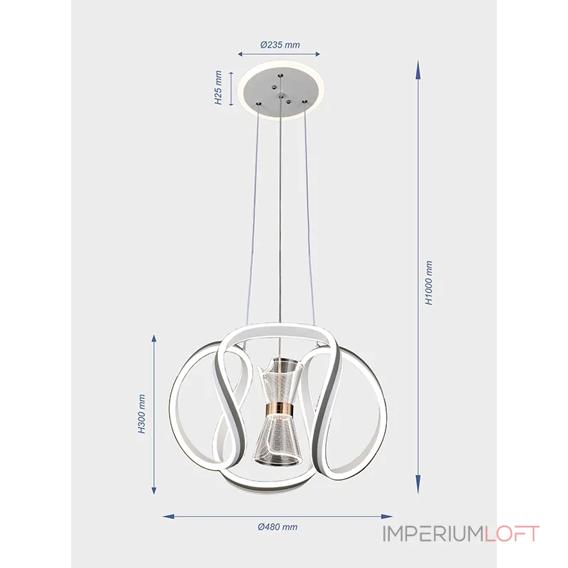 Подвесная люстра VER-3070 от ImperiumLoft Подвесная люстра VER-3070 от ImperiumLoft