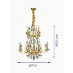 Подвесная люстра VER-95488-12 от ImperiumLoft