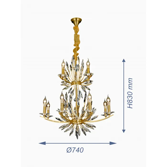 Подвесная люстра VER-95488-12 от ImperiumLoft