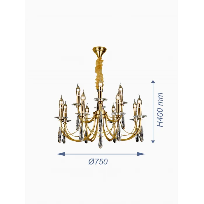 Подвесная люстра VER-95464-12 от ImperiumLoft