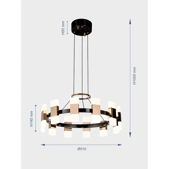Подвесная люстра VER-2149-12 от ImperiumLoft
