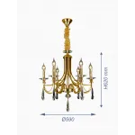 Подвесная люстра VER-95195-6 от ImperiumLoft