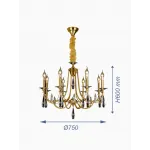 Подвесная люстра VER-95421-8 от ImperiumLoft