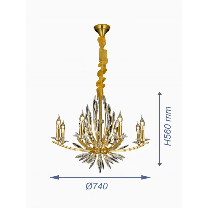 Подвесная люстра VER-95488-8 от ImperiumLoft