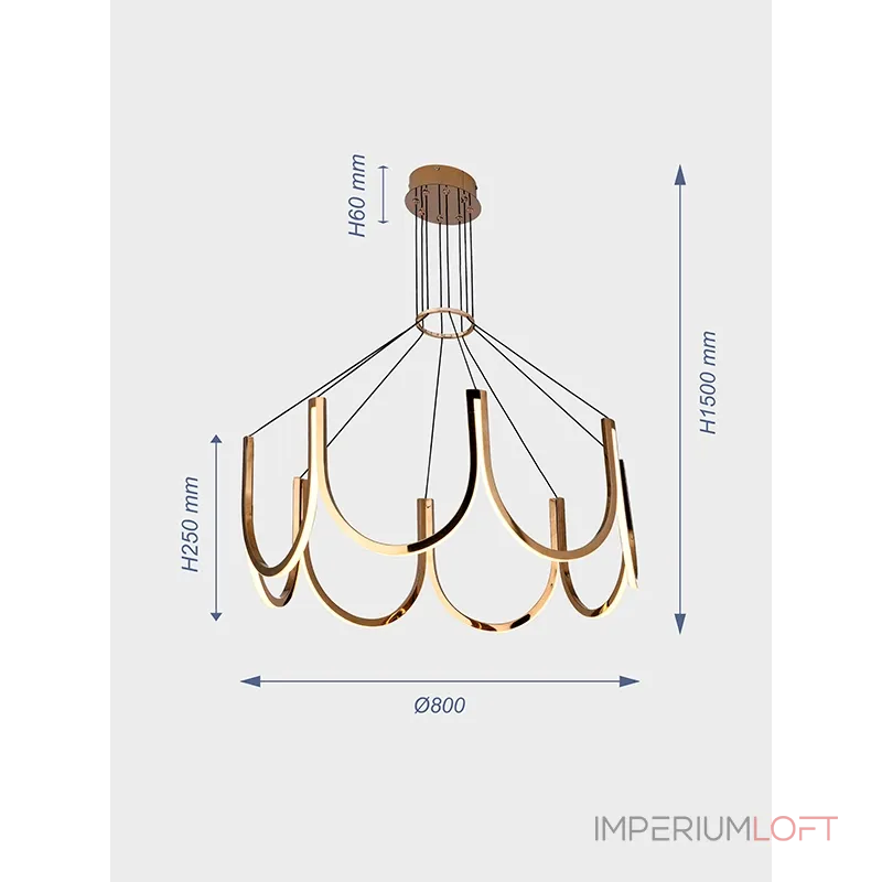 Подвесная люстра VER-7229/800 Подвесная люстра VER-7229/800