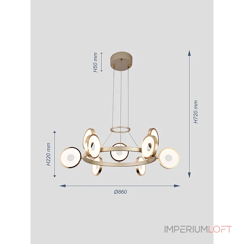 Подвесная люстра VER-2122-8+4 от ImperiumLoft Подвесная люстра VER-2122-8+4 от ImperiumLoft