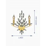 Бра (настенный светильник) VER-95488-2B от ImperiumLoft
