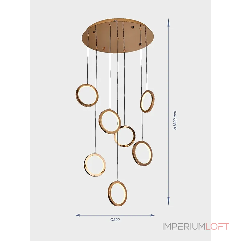 Подвесная люстра VER-7717/7 Подвесная люстра VER-7717/7