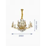 Подвесная люстра VER-95488-10 от ImperiumLoft