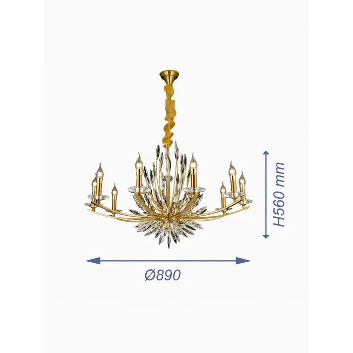 Подвесная люстра VER-95488-10 от ImperiumLoft