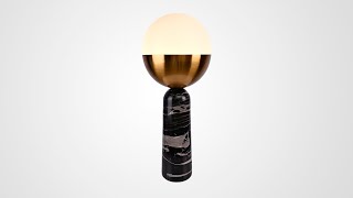 Настольная лампа Marble Globe Black