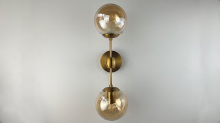 Бра Modo Sconce 2 Globes Gold от ImperiumLoft