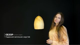 Видеообзор на подвесной светильник Large Oak