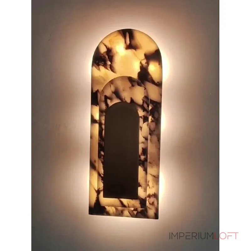 Настенный светильник ArchLite A с мраморным плафоном от Vinsa