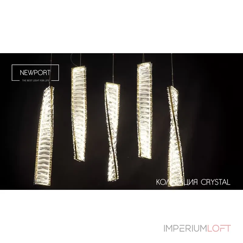 Подвесная люстра Newport CRYSTAL 8243/S gold