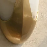Настенный светильник Vesica Gold Искусственный мрамор с плавными формами плафона от VINSA