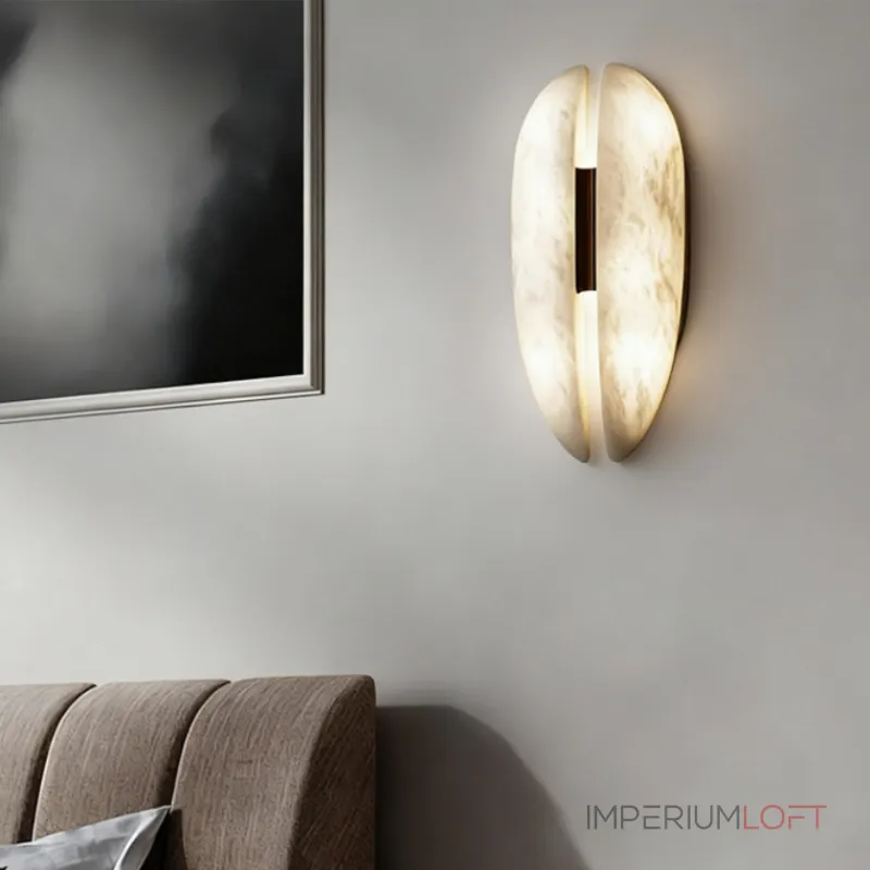 Настенный светильник Split Marble с плафонами из мрамора от VINSA Настенный светильник Split Marble с плафонами из мрамора от VINSA