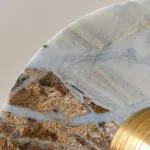 Настенный светильник Geode Glow Gold D25 с мраморным плафоном от VINSA