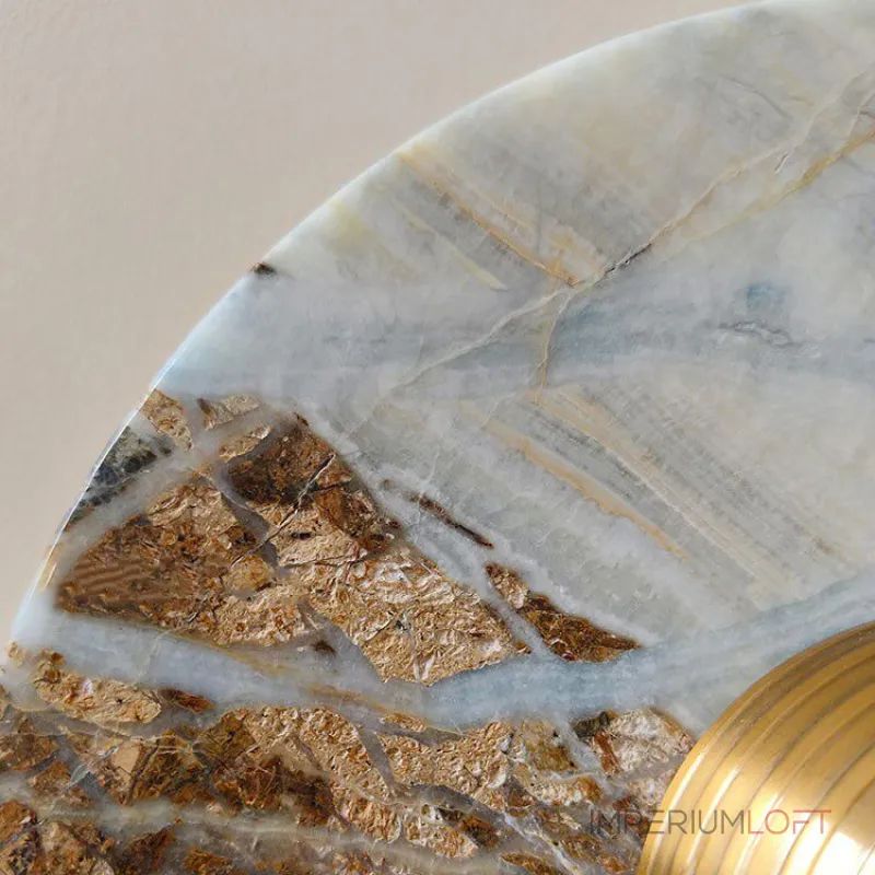 Настенный светильник Geode Glow Gold D25 с мраморным плафоном от VINSA
