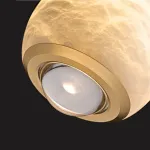 Подвесной светильник HENNEKE MARBLE Cloud Marble A с шарообразным плафоном из натурального мрамора