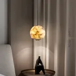 Подвесной светильник HENNEKE MARBLE Natural Marble A с лифтом с лифтом с шарообразным плафоном