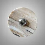 Настенный светильник Silence Stone D25 Silver с мраморным плафоном от VINSA