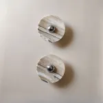 Настенный светильник Silence Stone D30 Silver с мраморным плафоном от VINSA