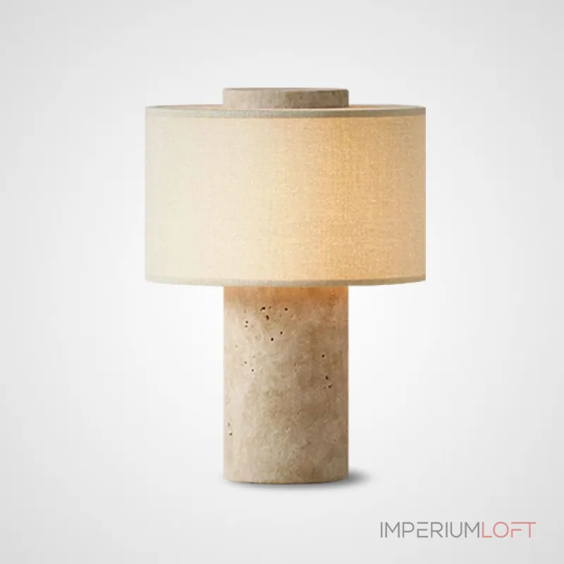 Настольная лампа Travertine Pillar на аккумуляторной батарее от Vinsa