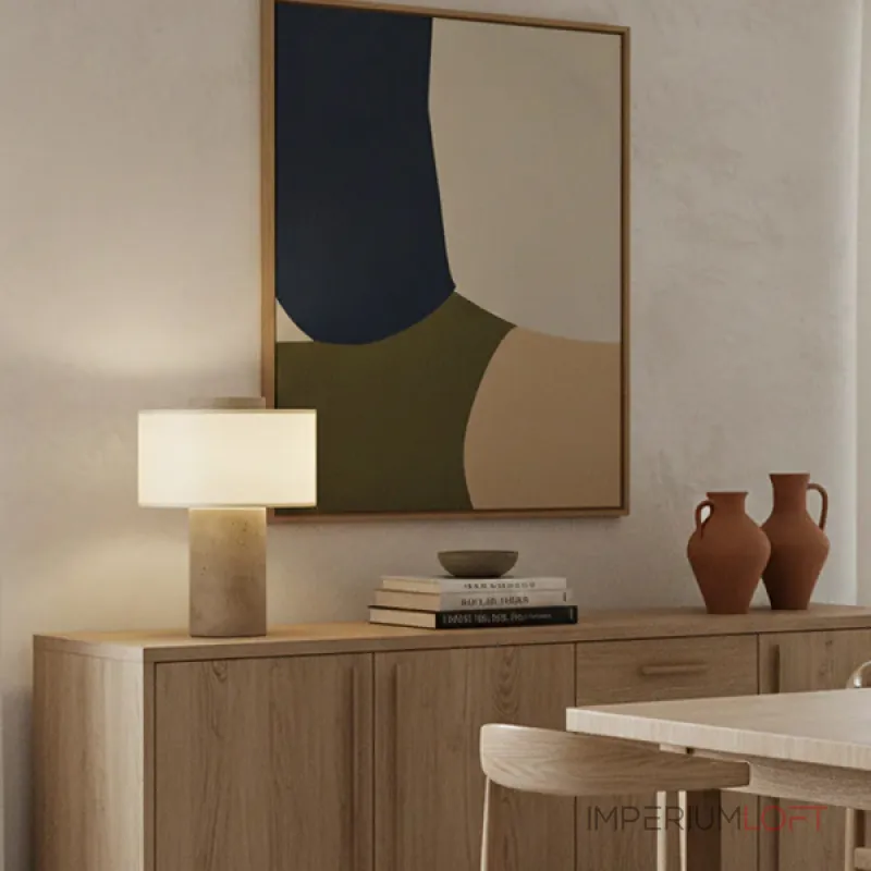 Настольная лампа Travertine Pillar на аккумуляторной батарее от Vinsa