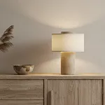 Настольная лампа Travertine Pillar на аккумуляторной батарее от Vinsa