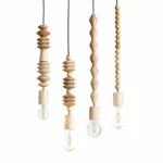 Подвесной светильник Tree Light C с деревянным декором от Vinsa