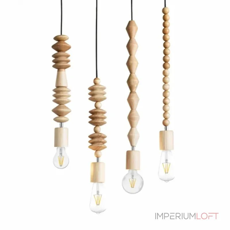 Подвесной светильник Tree Light D с деревянным декором от Vinsa Подвесной светильник Tree Light D с деревянным декором от Vinsa
