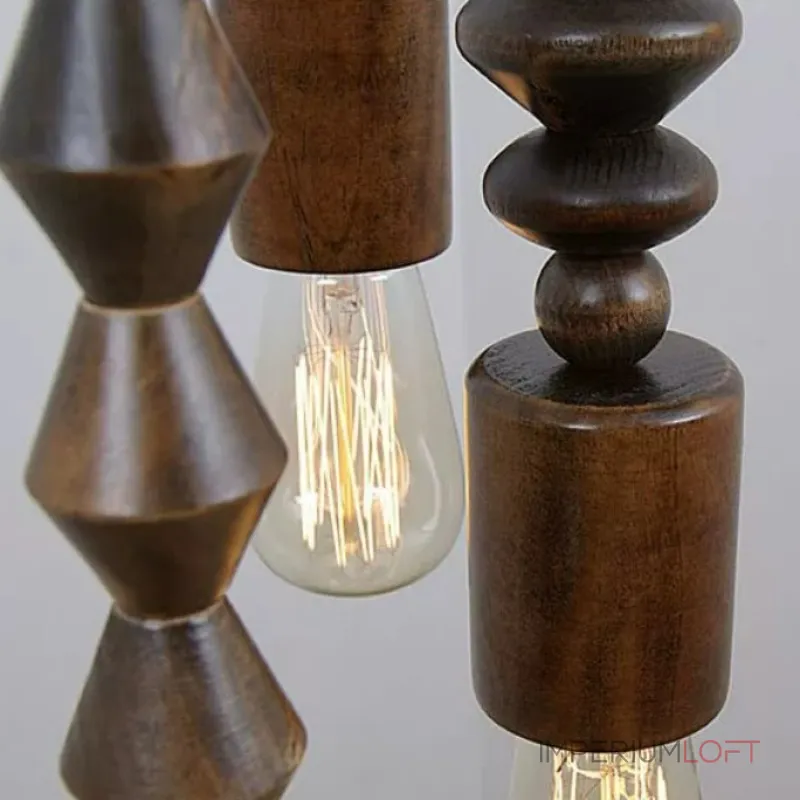 Подвесной светильник Tree Light E с деревянным декором от Vinsa