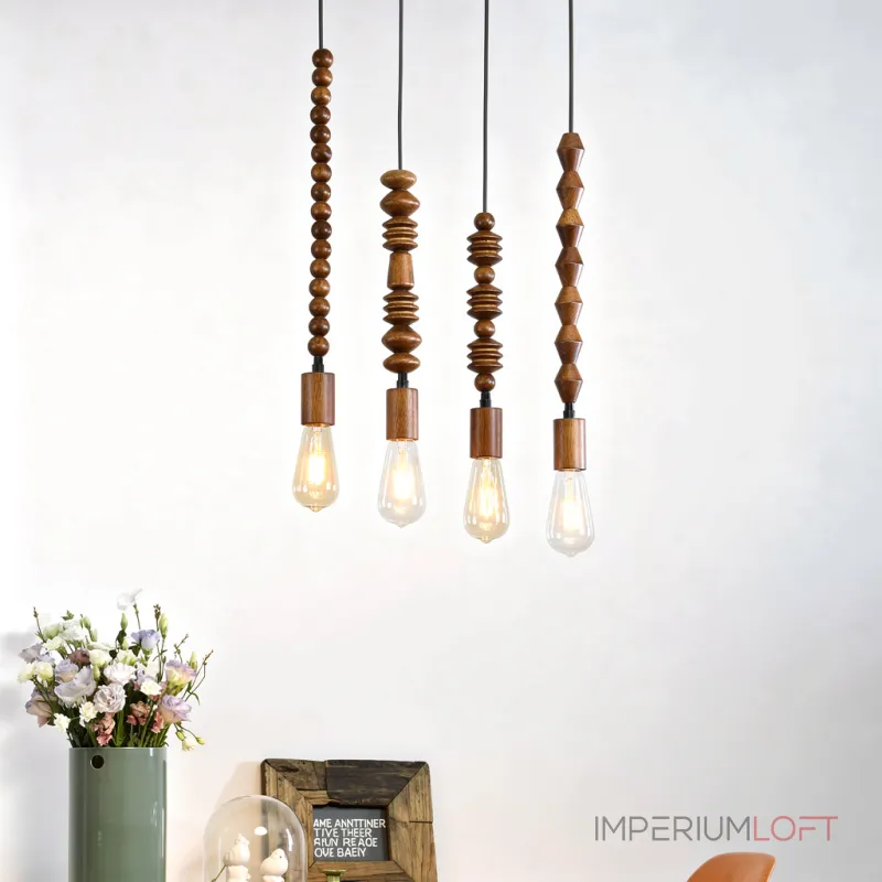 Подвесной светильник Tree Light E с деревянным декором от Vinsa