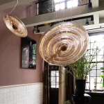 Подвесной светильник Concentric D45 с фактурным стеклянным плафоном от Vinsa