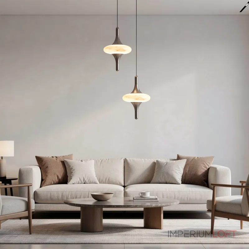 Подвесной светильник TERRA MARBLE C с плафоном из испанского мрамора от Vinsa