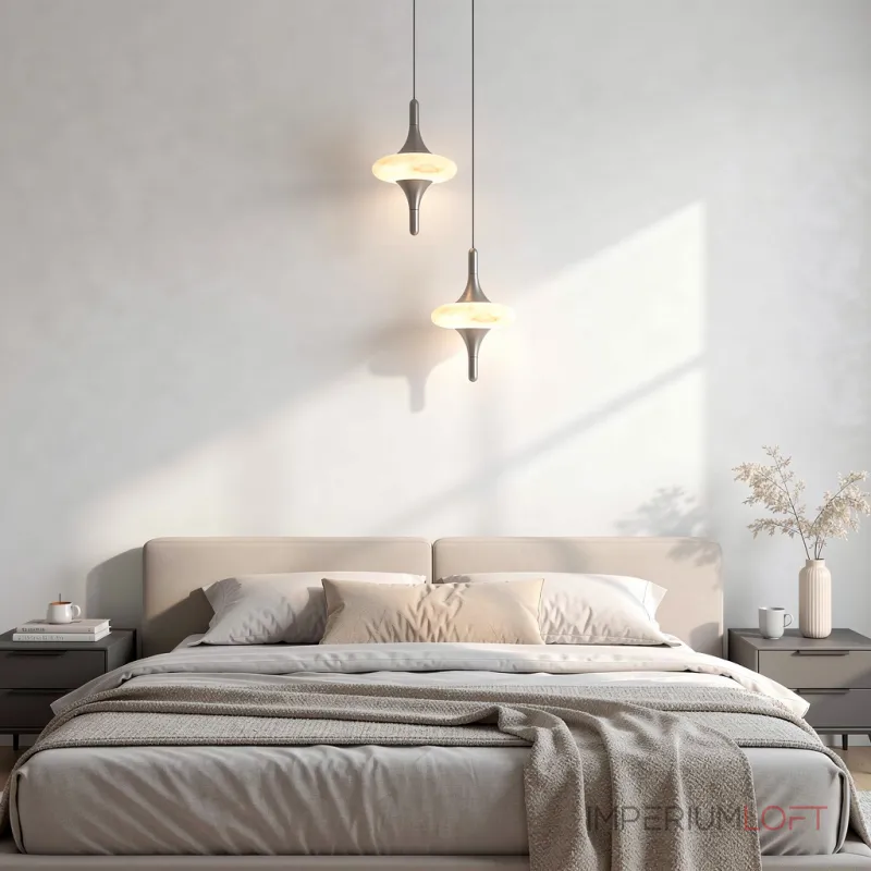 Подвесной светильник TERRA MARBLE C с плафоном из испанского мрамора от Vinsa