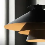 Подвесной светильник EON Black с комбинированным плафоном от Vinsa