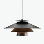 Подвесной светильник EON Black с комбинированным плафоном от Vinsa