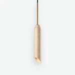 Подвесной светильник STRATA Beige с мраморным цилиндрическим плафоном от Vinsa