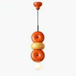 Подвесной светильник BUBBI Orange+Yellow с ярким плафоном из стекла и керамики от Vinsa