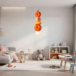 Подвесной светильник BUBBI Orange+Pink+Yellow с ярким плафоном из стекла и керамики от Vinsa