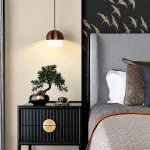 Подвесной светильник Mello Dark Brown с деревянным плафоном от Vinsa
