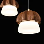 Подвесной светильник Mello Dark Brown с деревянным плафоном от Vinsa